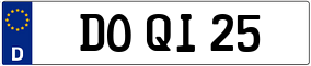 Trailer License Plate